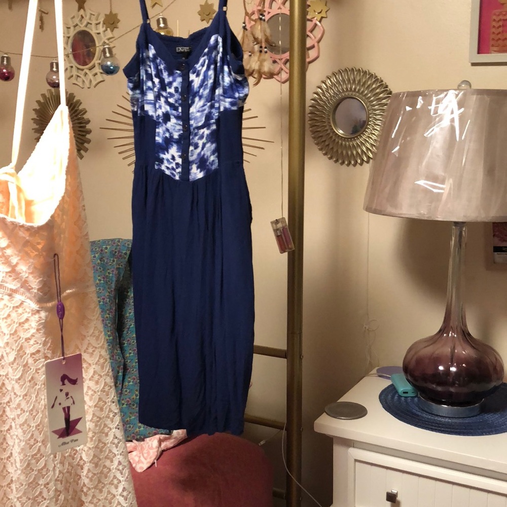 express, mini dress in navy